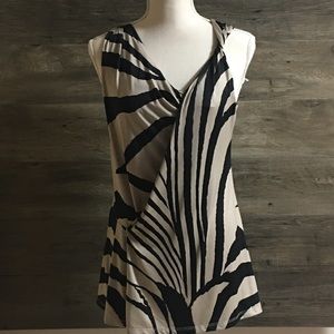 Black and Tan West Kei Swimming Suit Top